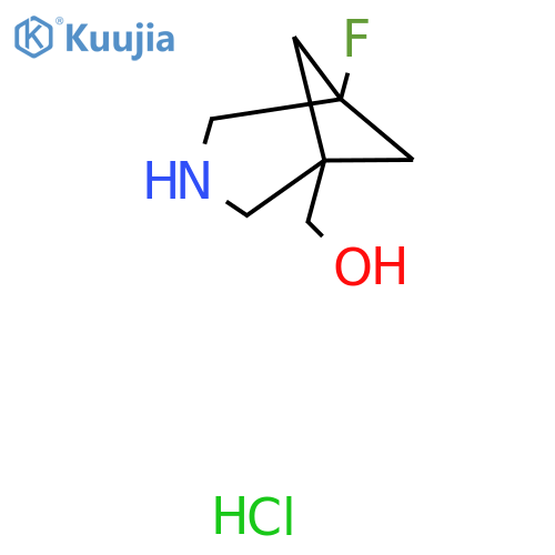 (5-Fluoro-3-azabicyclo[3.1.1]heptan-1-yl)methanol;hydrochloride structure