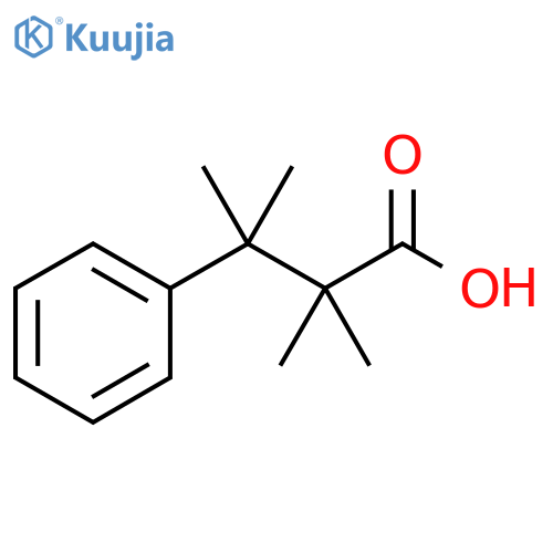 2,2,3-trimethyl-3-phenylbutanoic acid structure