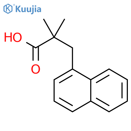 2,2-dimethyl-3-(naphthalen-1-yl)propanoic acid structure