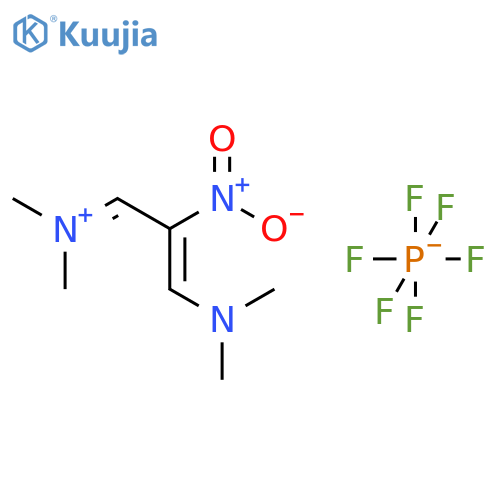 (Z)-N-(3-(Dimethylamino)-2-nitroallylidene)-N-methylmethanaminium hexafluorophosphate(V) structure