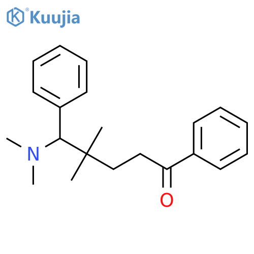 5-(dimethylamino)-4,4-dimethyl-1,5-diphenylpentan-1-one structure