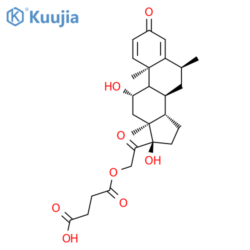Methylprednisolone succinate structure