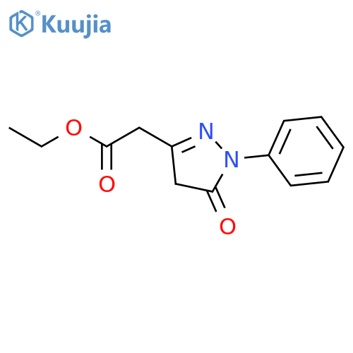 Ethyl (5-oxo-1-phenyl-4,5-dihydro-1H-pyrazol-3-yl)acetate structure