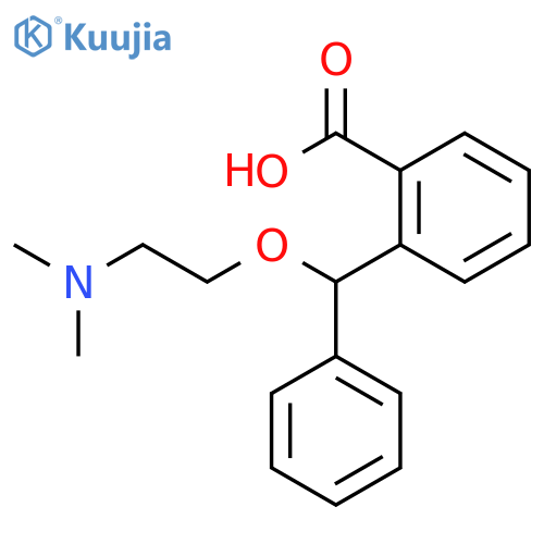 Benzoic acid,2-[[2-(dimethylamino)ethoxy]phenylmethyl]- structure