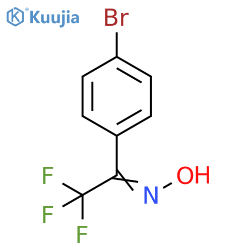 Ethanone, 1-(4-bromophenyl)-2,2,2-trifluoro-, oxime structure