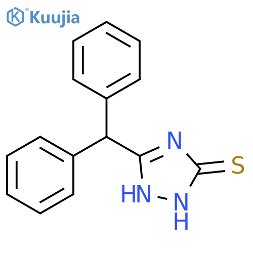 3H-1,2,4-Triazole-3-thione, 5-(diphenylmethyl)-1,2-dihydro- structure
