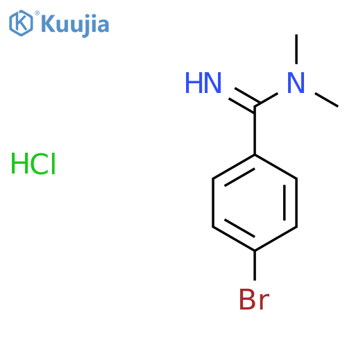 4-Bromo-N,N-dimethylbenzene-1-carboximidamide hydrochloride structure