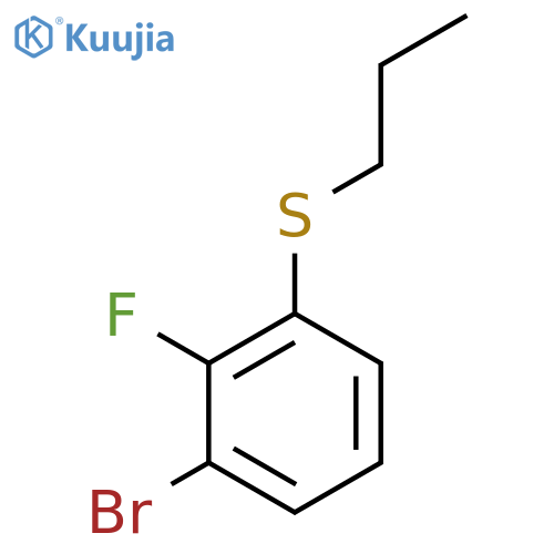 (3-Bromo-2-fluorophenyl)(propyl)sulfane structure