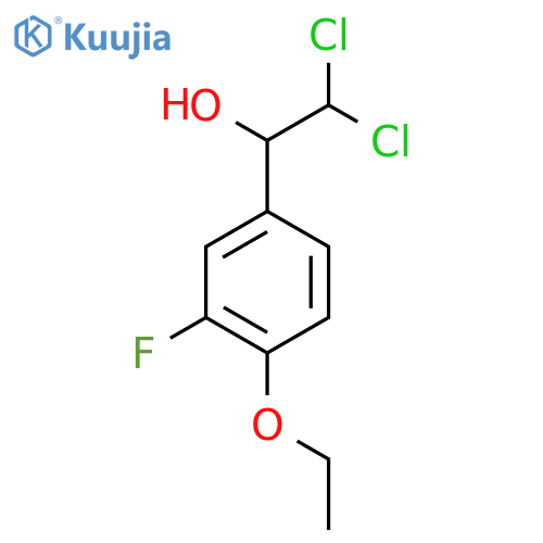 2,2-Dichloro-1-(4-ethoxy-3-fluorophenyl)ethanol structure