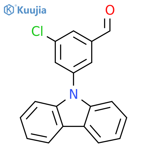 3-(9H-CarbaZol-9-yl)-5-chlorobenZaldehyde structure