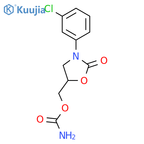 2-Oxazolidinone,5-[[(aminocarbonyl)oxy]methyl]-3-(3-chlorophenyl)- structure