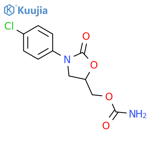 2-Oxazolidinone,5-[[(aminocarbonyl)oxy]methyl]-3-(4-chlorophenyl)- structure