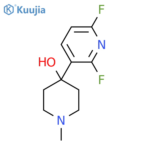4-(2,6-Difluoropyridin-3-yl)-1-methylpiperidin-4-ol structure
