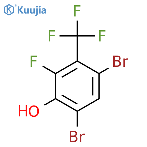 4,6-Dibromo-2-fluoro-3-(trifluoromethyl)phenol structure