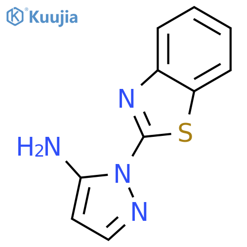 1H-Pyrazol-5-amine,1-(2-benzothiazolyl)- structure