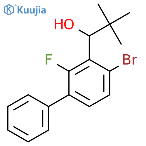 1-(4-Bromo-2-fluoro-[1,1'-biphenyl]-3-yl)-2,2-dimethylpropan-1-ol structure