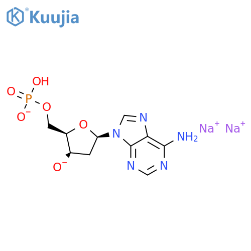 Sodium ((2R,3S,5R)-5-(6-Amino-9H-purin-9-yl)-3-hydroxytetrahydrofuran-2-yl)methyl Phosphate structure