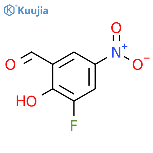 3-fluoro-2-hydroxy-5-nitrobenzaldehyde structure