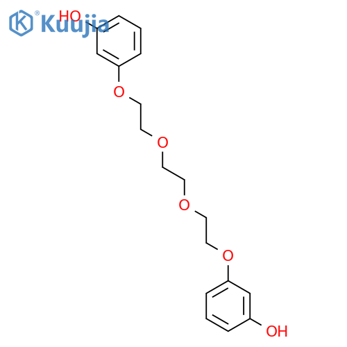Phenol, 3,3'-[1,2-ethanediylbis(oxy-2,1-ethanediyloxy)]bis- structure