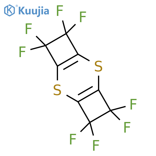4,4,5,5,9,9,10,10-octafluoro-2,7-dithiatricyclo[6.2.0.0~3,6~]deca-1(8),3(6)-diene structure