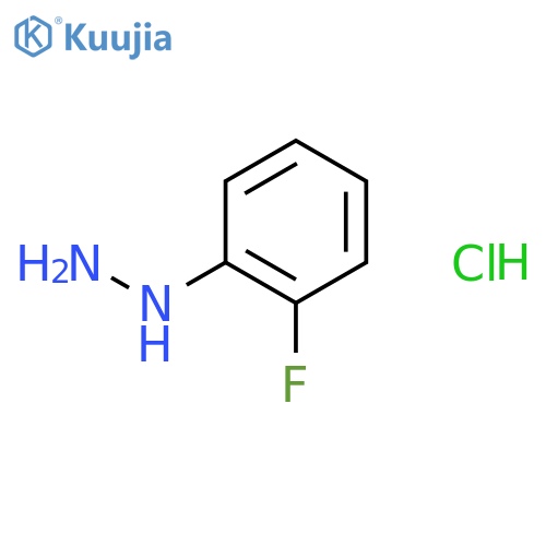 (2-fluorophenyl)hydrazine hydrochloride structure