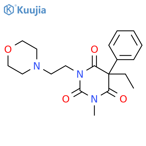 2,4,6(1H,3H,5H)-Pyrimidinetrione,5-ethyl-3-methyl-1-[2-(4-morpholinyl)ethyl]-5-phenyl- structure