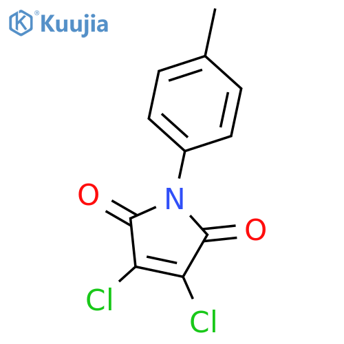 1H-Pyrrole-2,5-dione, 3,4-dichloro-1-(4-methylphenyl)- structure
