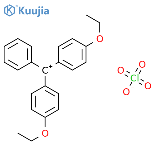 Methylium, bis(4-ethoxyphenyl)phenyl-, perchlorate structure