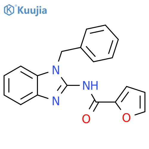 2-Furancarboxamide, N-[1-(phenylmethyl)-1H-benzimidazol-2-yl]- structure
