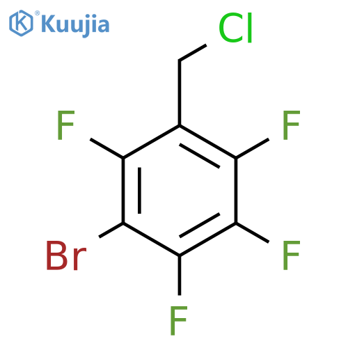 Benzene,1-bromo-3-(chloromethyl)-2,4,5,6-tetrafluoro- structure