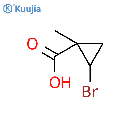 2-bromo-1-methylcyclopropane-1-carboxylic acid structure