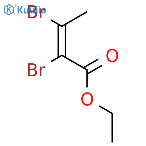 2-Butenoic acid, 2,3-dibromo-, ethyl ester structure