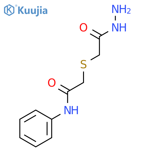 2-(2-Hydrazino-2-oxoethyl)thio-N-phenylacetamide structure