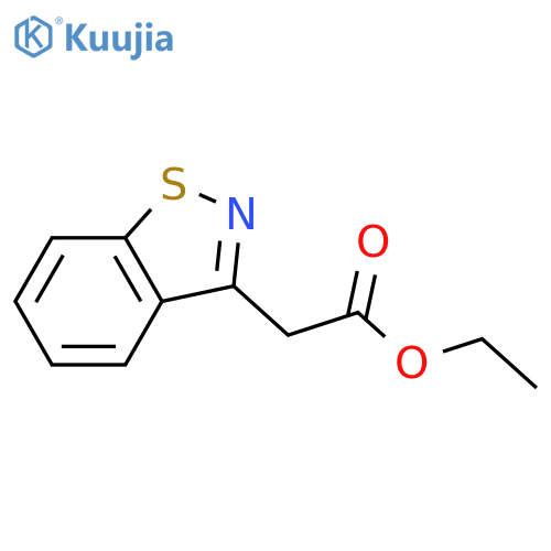 1,2-Benzisothiazole-3-acetic acid, ethyl ester structure