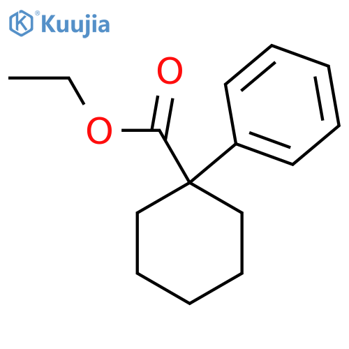 1-Phenylcyclohexanecarboxylic acid ethyl ester structure