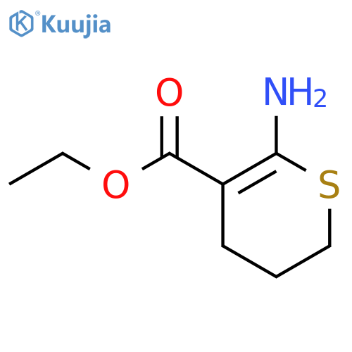 2H-Thiopyran-5-carboxylicacid, 6-amino-3,4-dihydro-, ethyl ester structure