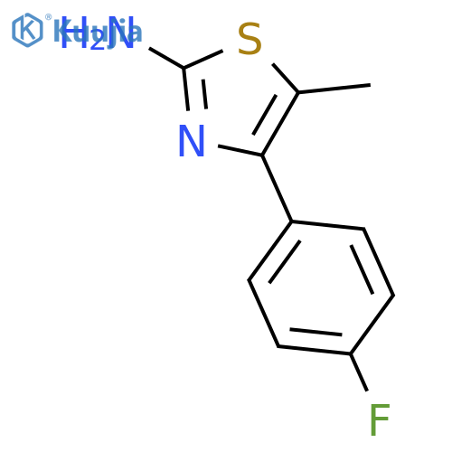 4-(4-fluorophenyl)-5-methyl-1,3-thiazol-2-amine structure