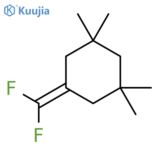 Cyclohexane, 5-(difluoromethylene)-1,1,3,3-tetramethyl- structure