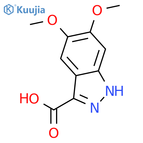 5,6-Dimethoxy-1H-indazole-3-carboxylic acid structure