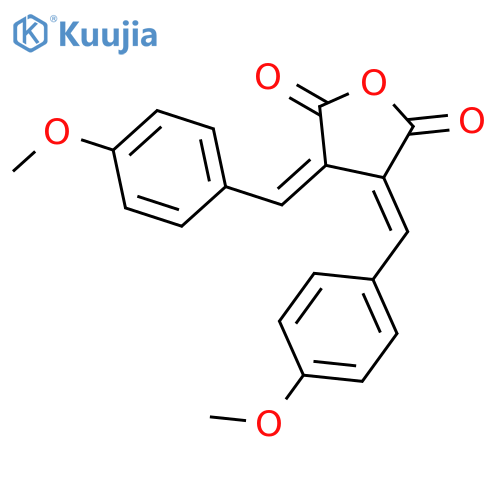 2,5-Furandione, dihydro-3,4-bis[(4-methoxyphenyl)methylene]-, (E,E)- structure