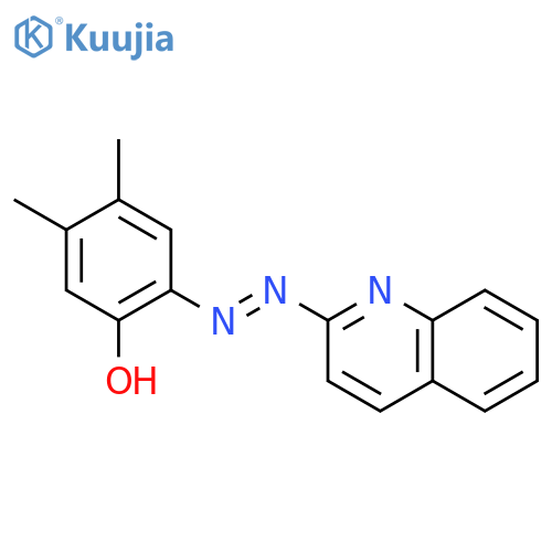 Phenol, 4,5-dimethyl-2-(2-quinolinylazo)- structure