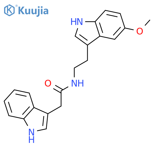 1H-Indole-3-acetamide, N-[2-(5-methoxy-1H-indol-3-yl)ethyl]- structure
