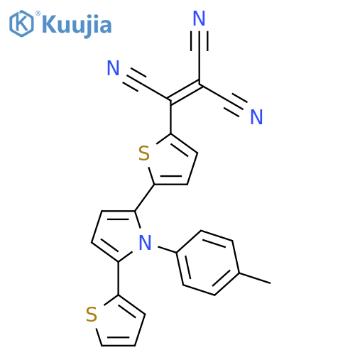 Ethenetricarbonitrile,[5-[1-(4-methylphenyl)-5-(2-thienyl)-1H-pyrrol-2-yl]-2-thienyl]- structure