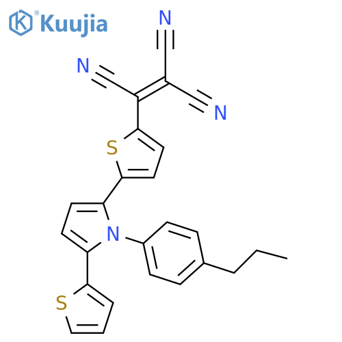 Ethenetricarbonitrile,[5-[1-(4-propylphenyl)-5-(2-thienyl)-1H-pyrrol-2-yl]-2-thienyl]- structure