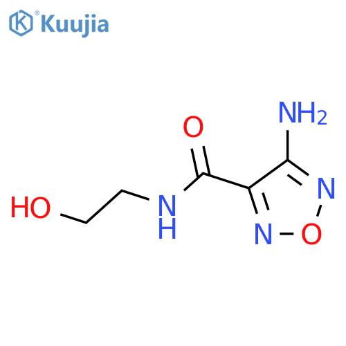 4-Amino-N-(2-hydroxyethyl)-1,2,5-oxadiazole-3-carboxamide structure
