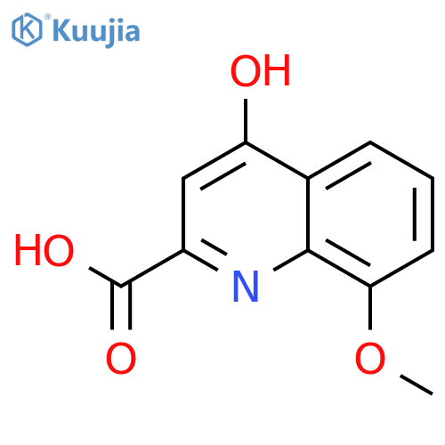 2-Quinolinecarboxylicacid, 4-hydroxy-8-methoxy- structure