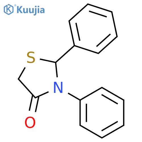 4-Thiazolidinone,2,3-diphenyl- structure