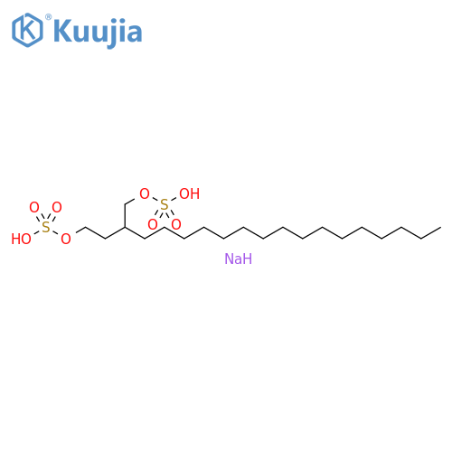 1,4-Butanediol, 2-hexadecyl-, 1,4-bis(hydrogen sulfate), sodium salt (1:2) structure