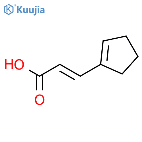 3-(cyclopent-1-en-1-yl)prop-2-enoic acid structure