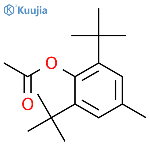 Phenol,2,6-bis(1,1-dimethylethyl)-4-methyl-, 1-acetate structure
